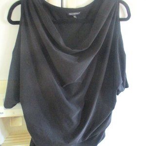 For Cynthia cold shoulder black modern  top Size L